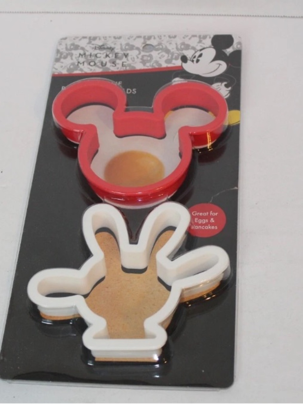 Disney Mickey Mouse Silicone Breakfast Molds New in Package mickey head and hand